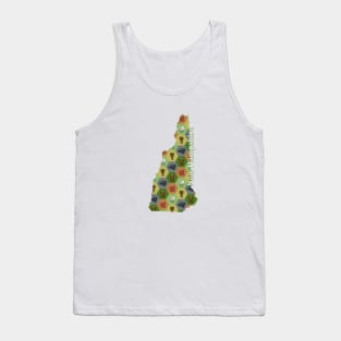 New Hampshire State Map Board Games Tank Top